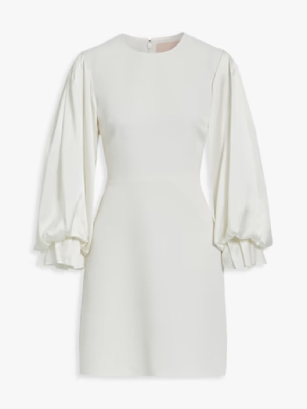 Roksanda Ivory White Mini Dress Puff Sleeve 6 Bridal Wedding Bachelorette NWT 🟠 - Picture 3 of 13